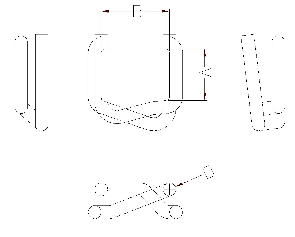 BF6-4.0 - buckles sherardized - 1000 pcs