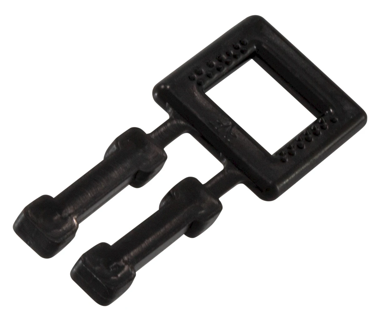 BP5-16 mm - boucles en plastique noir - 1000 pièces